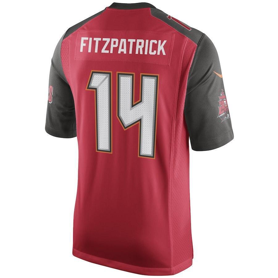 Ryan Fitzpatrick Tampa Bay Buccaneers Game Jersey – Red 2018/2019