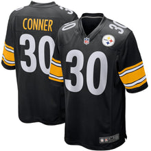 Load image into Gallery viewer, Men's Pittsburgh Steelers James Conner Black American football jersey