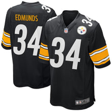 Load image into Gallery viewer, Men's Pittsburgh Steelers Terrell Edmunds Black American football jersey
