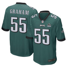 Load image into Gallery viewer, Men's Brandon Graham Midnight Green Philadelphia Eagles Super Bowl LII Champions Patch Game Jersey 2019